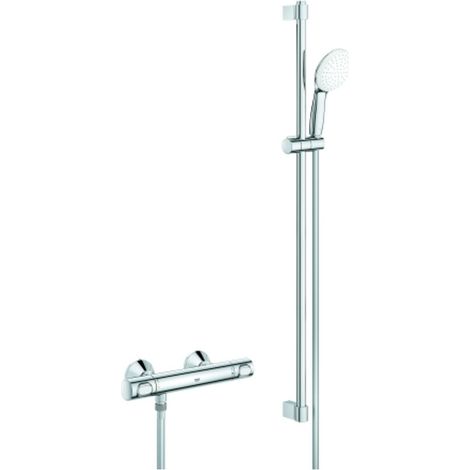 GROHE Miscelatore termostatico per doccia Grohtherm 500 347971 con set doccia 900mm cromo, 34797001