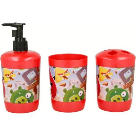 Accessoires de salle de bain - OTHER BRAND - Ensemble de salle de bain - Multicolore - Design amusant - 3 pièces (1/3)