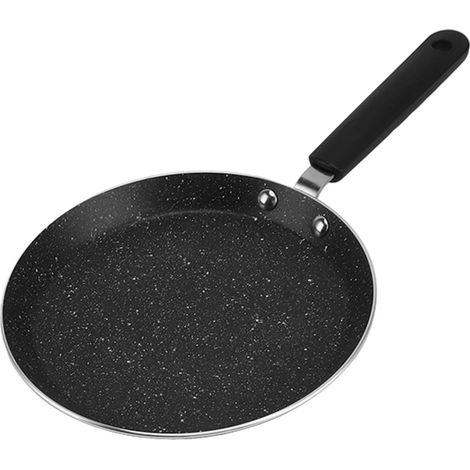 Crêpière antiadhésive ronde en alliage d'aluminium, portable, 25 cm (10 pouces) (1/5)