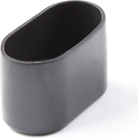 16 pièces - Protections de pieds de chaise - Embouts de pieds de chaise - 40 x 20 mm - plastique - noir - Ovale - Protection du sol (1/4)