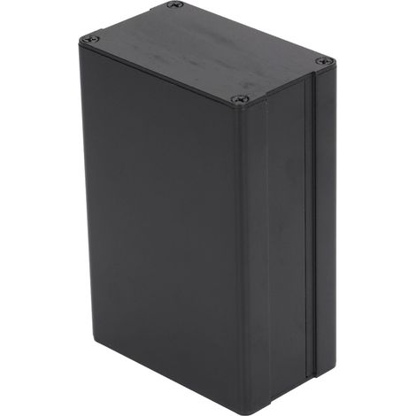 Boîtier de jonction électrique étanche en aluminium, type split, pour bricolage, 46 x 76 x 110 mm, noir lisse (1/5)
