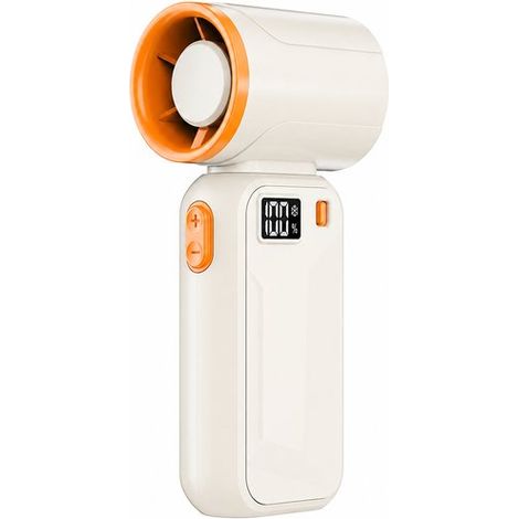 Mini ventilateur portable – Turbo – 3 vitesses – 3000 mAh – LED – 163 g – Bureau et voyage (1/5)