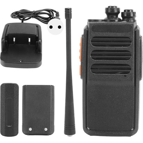 Talkie-walkie sans fil 5W 400-470MHz, radio portative bidirectionnelle pour chantier, KTV, hôtel, sécurité immobilière, chargeur secteur 220V UE (1/5)