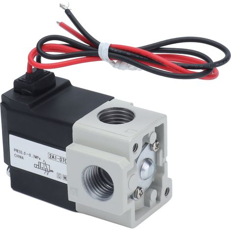 Électrovanne pneumatique G1/4 à dépression d'air, 2 positions, 3 voies, pour commande électronique de suralimentation (1/5)