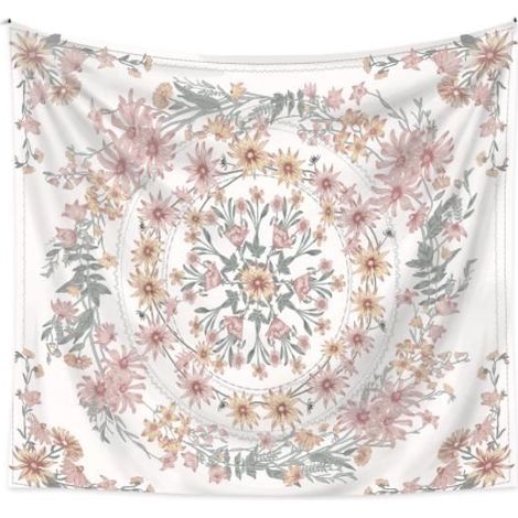 Böhmische Wandtapisserie - 130x150cm - Polyester - Beige - Mehrzweck