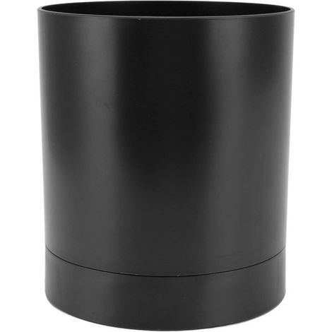 Portautensili da cucina - Ampio cestello porta bacchette girevole a 360 gradi da appoggio - Nero - 16x14 cm (1/5)