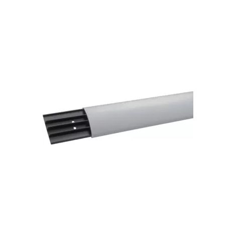 2x Hager Aufbodenkanal SL, PVC, mit 4 Kammern, 17 x 75 x 2.000 mm, steingrau (1/2)
