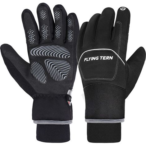 Guanti da maneggio, guanti termici antivento impermeabili, guanti caldi con touch screen, per ciclismo, corse e sport all'aria aperta, per donne e uomini