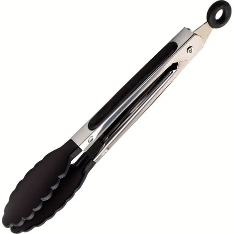 Mini pinces de cuisine polyvalentes de 18 cm (7 pouces) - Ensemble de 1/7 pièces - Embouts en nylon résistant à la chaleur pour cuisiner, servir, griller et plus encore - Outils de cuisine et de barbe (1/3)