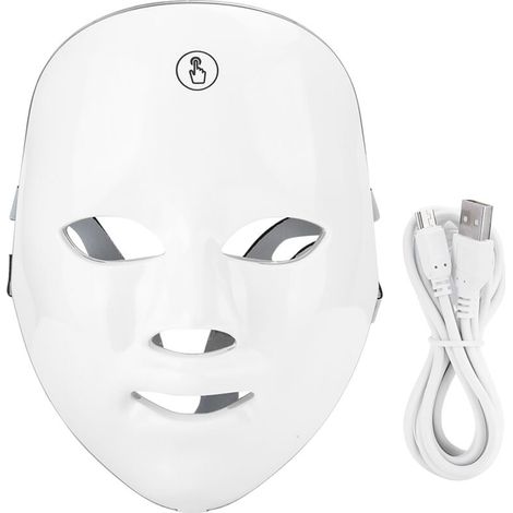 Masque LED Thérapie Lumière Visage Anti-Acne Rechargeable USB Photon (1/5)