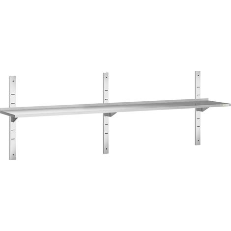 Etagère murale en inox 2000 x 400 mm PREMIUM - GOLDINOX (1/4)