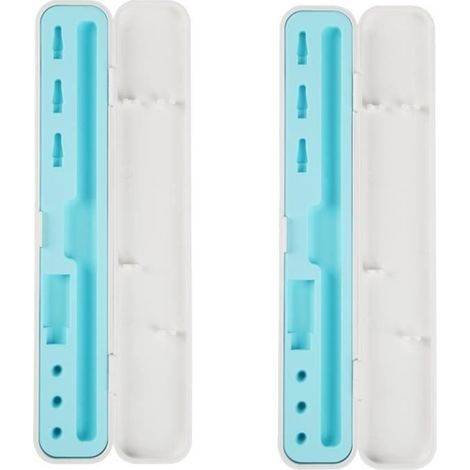 Boîte De Rangement Pour Apple Pencil 2Pcs Silicone Pencil Pencil Boîte À Stylo Capacitif Accessoires Boîte De Rangement (Blanc)