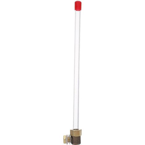 Jauge de niveau d'eau : Jauge de niveau de liquide pour réservoir d'eau, chaudière, piscine de lutte contre l'incendie - Outil visuel de détection précis pour usage domestique et commercial 30 cm / 11 (1/5)