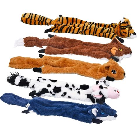 Jouets pour Chien en Peluche - Lot de 5 Jouets pour Chien - Animaux Simulés (1/5)