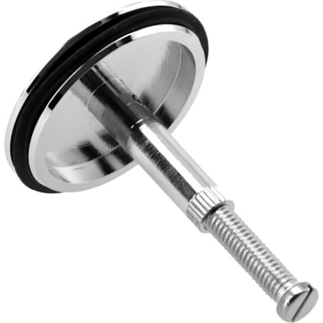 Bonde de baignoire en laiton, couvercle supérieur de 43 mm. Bonde de baignoire en laiton, robinet de vidange galvanisé, diamètre du joint d'étanchéité : 4,4 cm. (1/5)