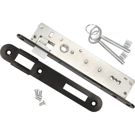 Serrure à mortaiser KOTARBAU 90/22 BB contre-plaque galvanisée universelle gauche/droite serrure à cadre tubulaire serrure de porte de chambre serrure de sécurité intérieure/extérieure (1/5)