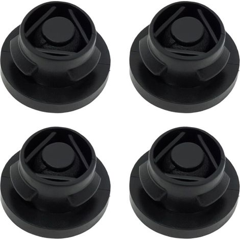 4pcs Silent-bloc de circuit d'admission d'air support filtre à air Filtre à Air de Voiture en Caoutchouc compatible avec Peugeot Noir