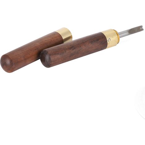 Biseauteuse en bois de santal à faire soi-même pour la maroquinerie artisanale, la finition de surface du cuir, biseauteuse pour cuir tanné végétal 1,8 mm (1/5)