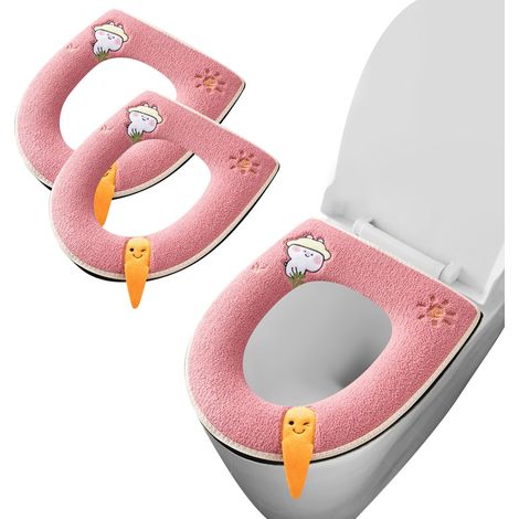 Couvre-vasque Universel - Housse De Siège De Toilette Avec Fermeture Éclair Et Poignées - Pour Tous Les Saisons - 2 Pièces (1/5)