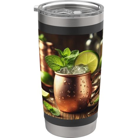 Tasse à cocktail amusante en cuivre Gobelet isotherme en acier inoxydable double paroi (1/5)