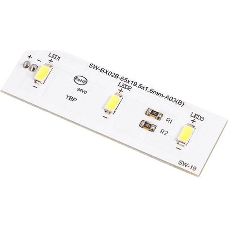 Barre LED pour Réfrigérateur Remplacement Lumineuse Pièce Réparation ZBE2350HCA SW-BX02B (1/4)