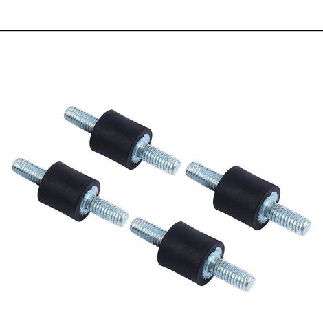 4pcs Isolants En Caoutchouc Anti-Vibrations M4 10 X 10 Supports D'isolation En Caoutchouc Monte L'amortisseur Bobines Double (1/5)