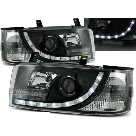 Paire de feux phares VW T4 Transporter 90-03 Daylight led noir-27362060 (1/2)