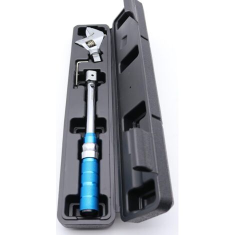 Clé dynamométrique numérique réglable 5-25 Nm – Acier ouvert 30 mm – Tête interchangeable pour plomberie – Précision ±4% (1/5)
