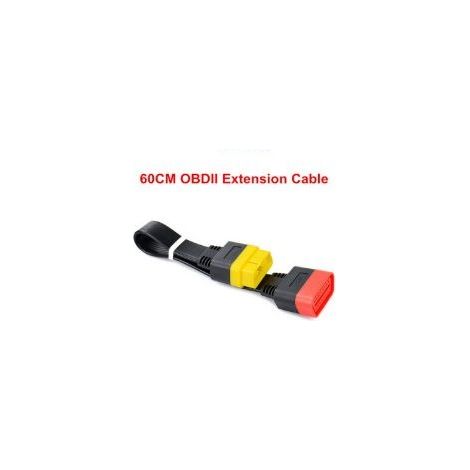 Câble Prolongateur OBD2 60cm, Rallonge Diagnostic Auto X431 Mâle vers Femelle, Adaptateur Scanner Voiture Universel --WCY (1/4)