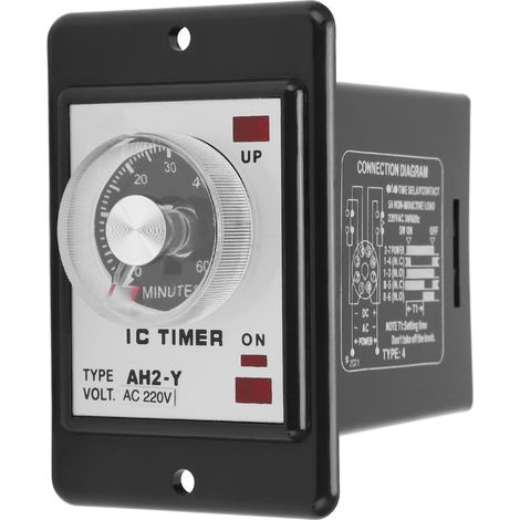 AH2-Y Mini 60M 8-Pin-Timer mit ABS-Gehäuse für Automatisierung 220VAC