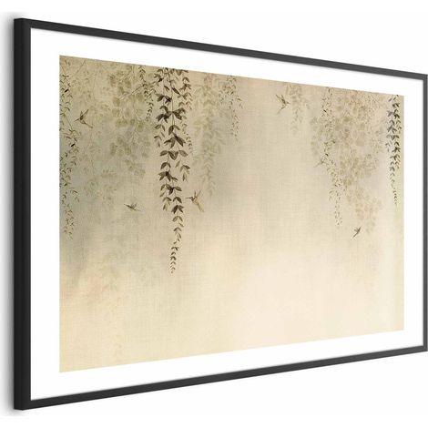 Poster – Beige Kolibris (1/4)