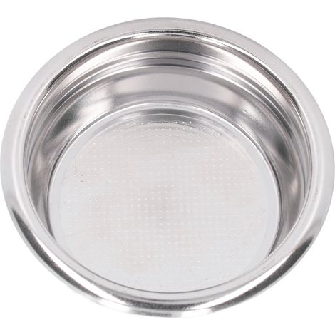 Filtre panier inoxydable 2 tasses pour machine à café, accessoire porte-filtre 58mm, cuve perforée (1/5)