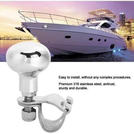 Bouton De Volant - Acier Inoxydable 316 - Pour Bateau - Diamètre Jante 5/8 Po À 1 Po - 1 Pièce (1/4)