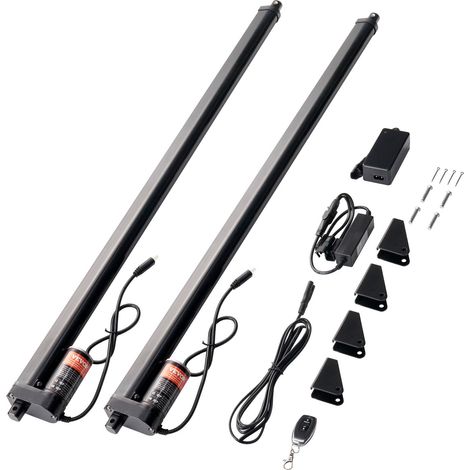 – Kit d'actionneur linéaire 2 pièces 12V, 76,2cm, 0,9cm/s, 100kg/1000N, Protection IP54 (1/5)