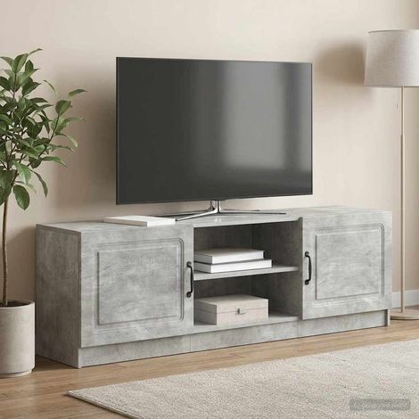 TV-Schränk Betongrau 150 x 31 x 47 cm Holzwerkstoff (1/5)