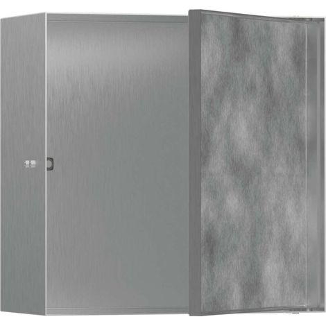 hansgrohe XtraStoris Rock nicho de pared con puerta alicatable (1/3)