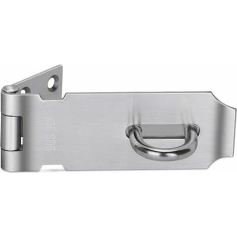 Acier inoxydable épaissi Lock label Lock loquet assurance boulon épaissi porte boucle boucle boucle antivol porte fenêtre accessoires boîte boucle 4 pouces (1/4)