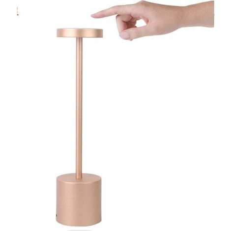 Rechargeable Lampe de Table Sans Fil, RGB Veilleuse LED, Lampe de, Avec Changement de Couleur Réglable, pour Salon, Chambre, Salle de Bébé, Éclairage D'escalier (Or rose) (1/4)