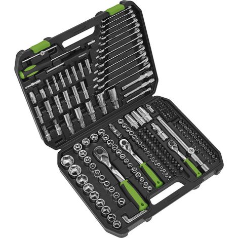 Sealey S01212 Siegen Socket Set 1/4"", 3/8"" & 1/2""Sq Drive 219pc