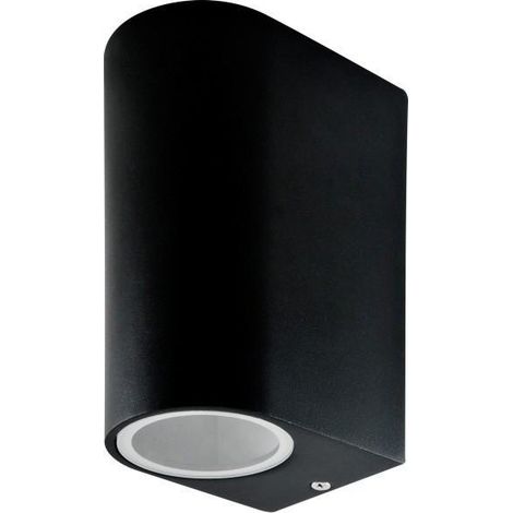 Lampada da parete per esterno da giardino Boston 2xGU10 IP44 nero Goldlux