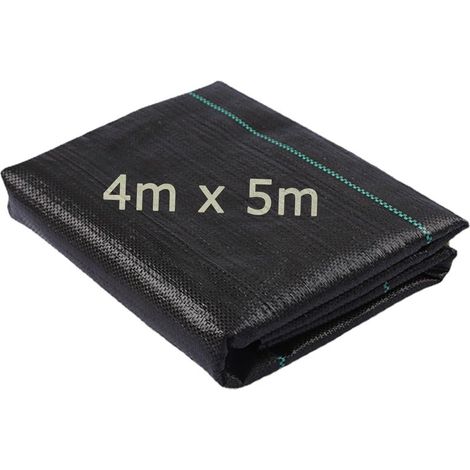5 m Unkrautvlies für Gärten, wasserdurchlässiges Geotextil, 90 g/m², reißfest, hohe UV-Beständigkeit (4 m x 5 m = 20 m²) (1/5)
