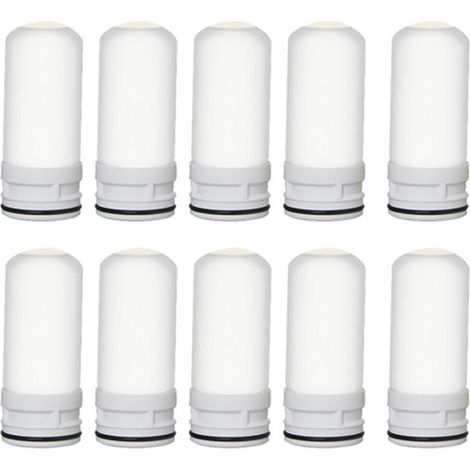 Cartouche de Rechange Céramique pour Filtre à Eau 10 Pièces Facile à Installer (1/4)