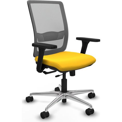 Sedia da ufficio piqueras y crespo Haches grigio similpelle (1/2)