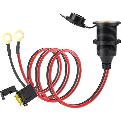 4 m Hochleistungs Zigarettenanzünderbuchse Wasserdicht Marine Grade 12V / 24V Gleichstrom-Feuerzeugsteckdose Steckdose für Boot Motorrad Auto 2.5mm² Anschlusskabel 20A