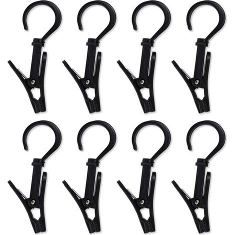 Ganci regolabili per tendalino, set da 8 accessori per tenda da campeggio, ideali per uso esterno (1/5)