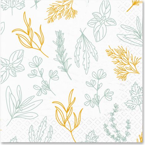 20 serviettes en papier 33 x 33 cm Aromates (1/3)