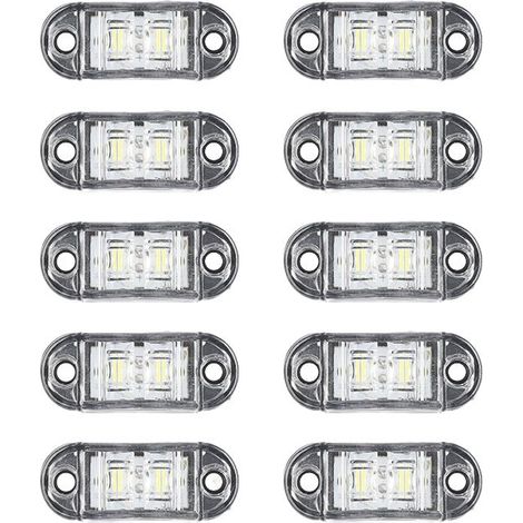 TAISHENGDA – 10er-Pack 12V–24V LED-Positionsleuchten für LKW und Anhänger, wasserdichte Seitenmarkierungsleuchten (1/5)