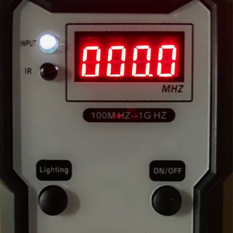 Infrared frequency tester for remote controls, 100 MHz to 1 GHz, high precision, digital display (1/5)
