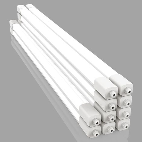 Amdelne LED Neon 150 cm LED 45 W 4500 LM, Blanc chaud 4000 K, Tube néon, IP65 blanc-10pcs