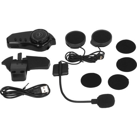 Motorradhelm-Headset mit Lautsprechern, Freisprechfunktion, Stereo-Bluetooth, 800 mAh Akku, IP67 wasserdicht (1/5)